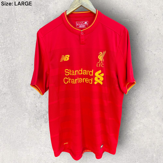 Liverpool FC 2016-2017 Home New Balance Red Football Jersey