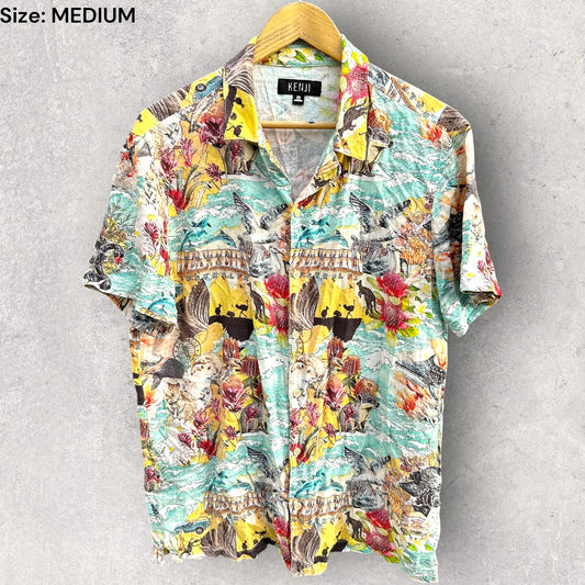 WESTERN AUSTRALIA KENJI SHORT SLEEVE BUTTON UP SHIRT