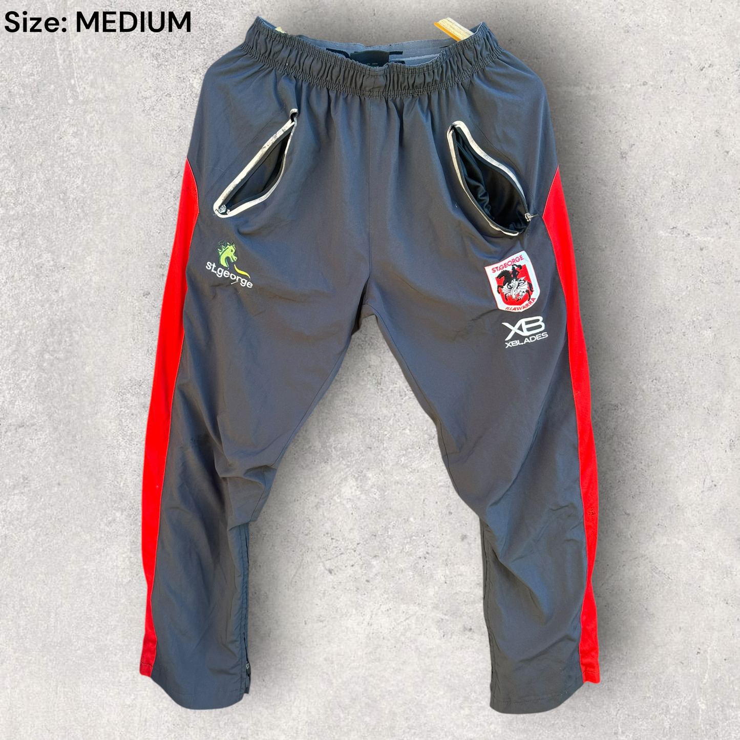 St George Illawarra Dragons X-Blades Grey NRL Track Pants