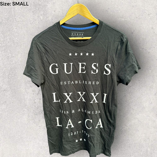 GUESS BLACK SHORT SLEEVE SHIRT