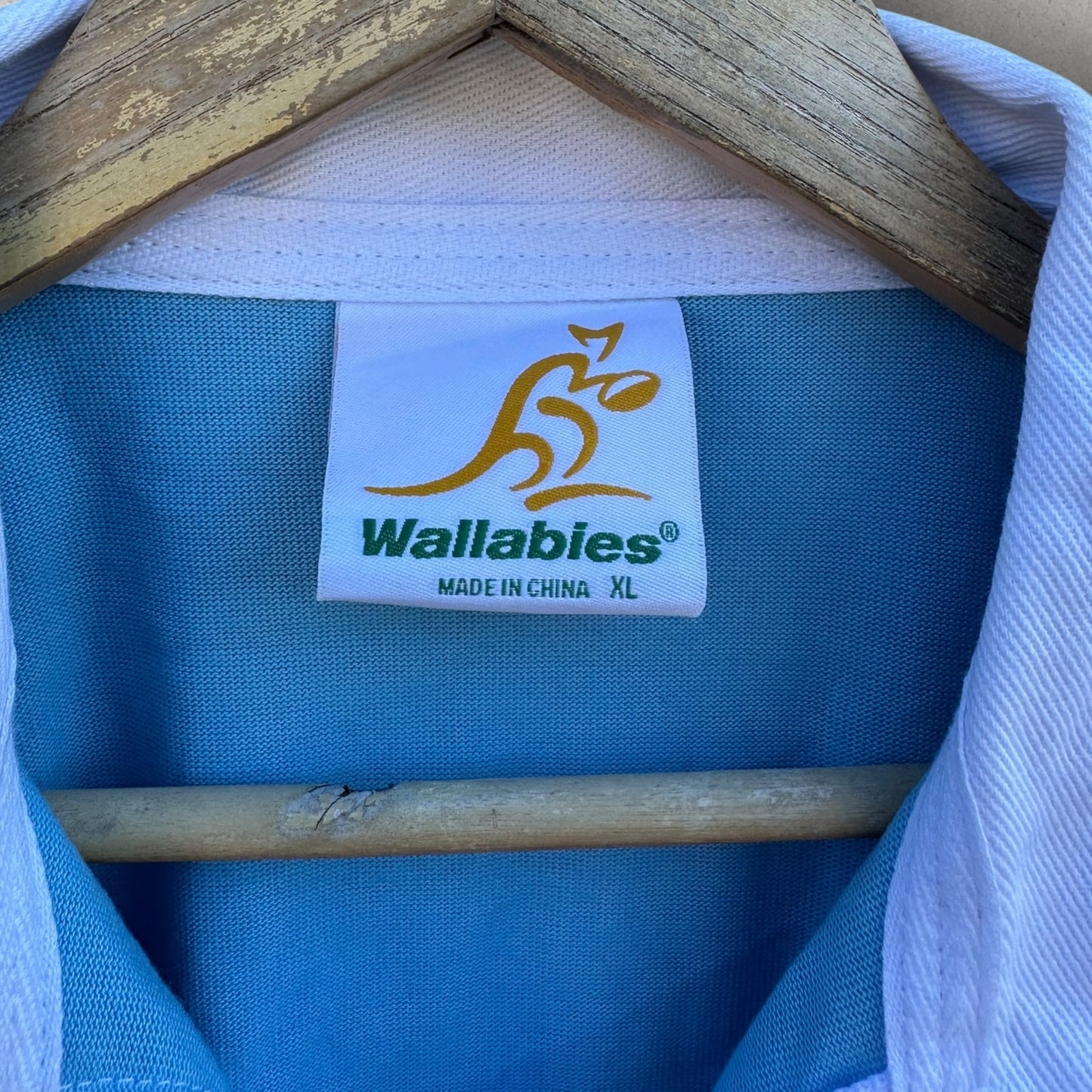 Australian Wallabies 1899 Blue Retro Long Sleeve Rugby Union Jersey