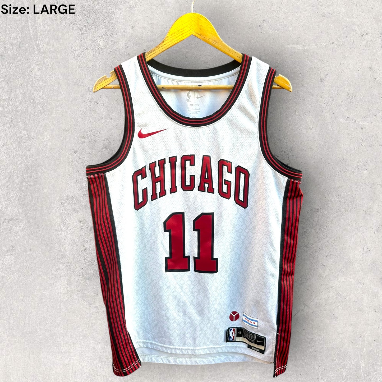 DEMAR DEROZAN CHICAGO BULLS NBA NIKE SWINGMAN CITY EDITION JERSEY