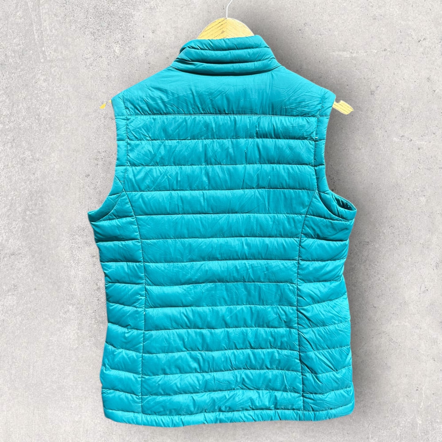 KATHMANDU DUCKDOWN 500 LADIES BLUE SLEEVELESS PUFFER JACKET