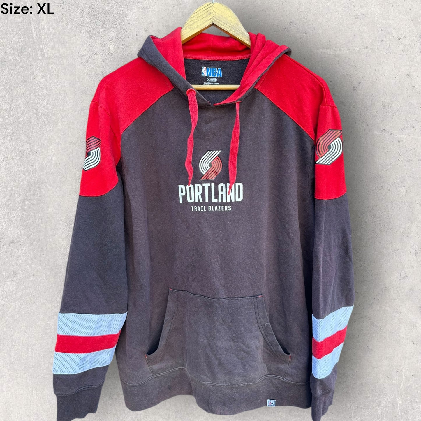 PORTLAND TRAIL BLAZERS NBA PULLOVER HOODED JUMPER