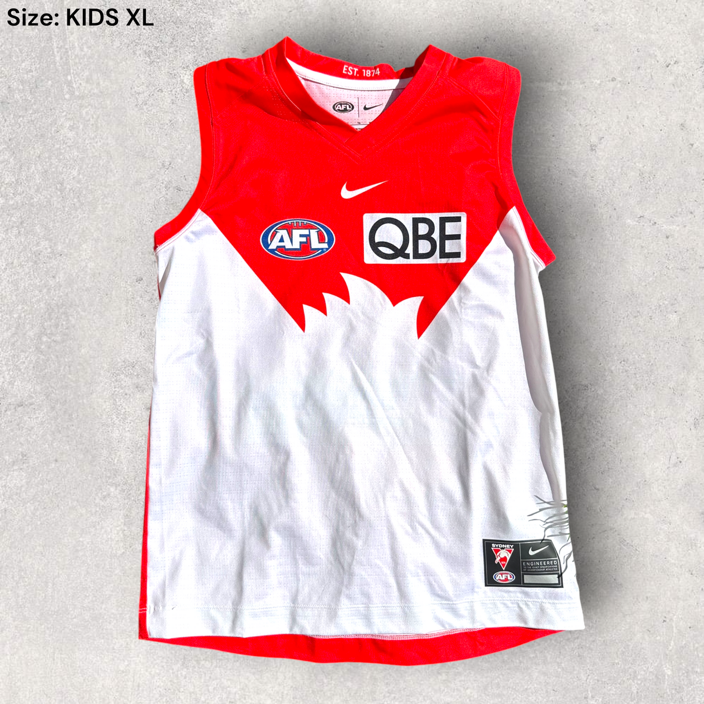 Sydney Swans Nike Kids Home Afl Guernsey Jersey
