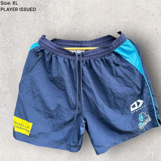 GOLD COAST TITANS PLAYER TRAINING SHORTS ISSUED TO SAM MCINTYRE