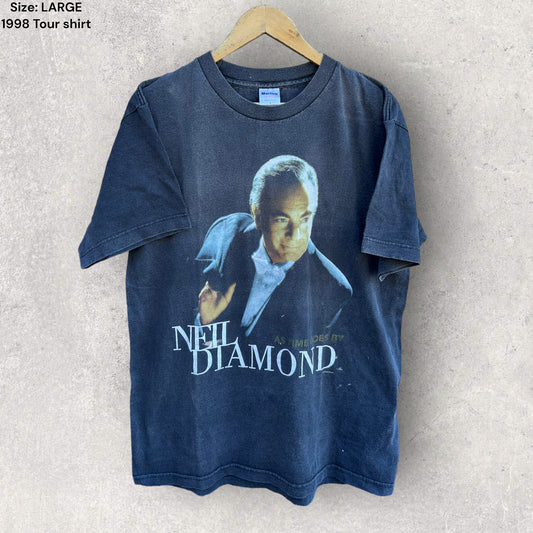 NEIL DIAMOND 1998 WORLD TOUR VINTAGE T-SHIRT