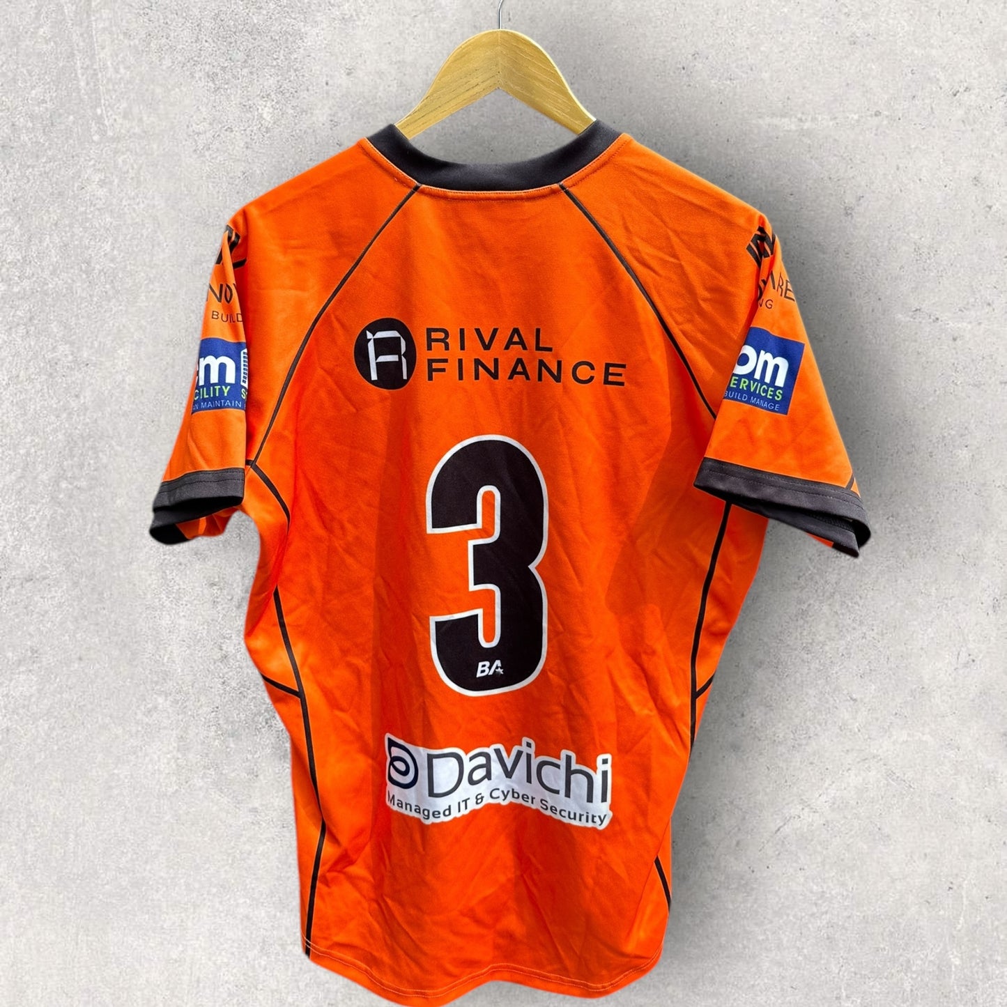 BRISBANE TIGERS MAL MENINGA CUP MATCH WORN JERSEY