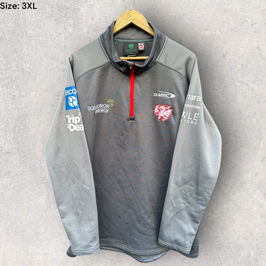 ST GEORGE ILLAWARRA DRAGONS 2025 CLASSIC HALF ZIP PULLOVER JACKET
