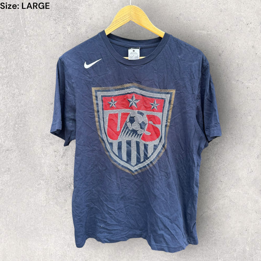 USA SOCCER NIKE BLUE SHORT SLEEVE SHIRT
