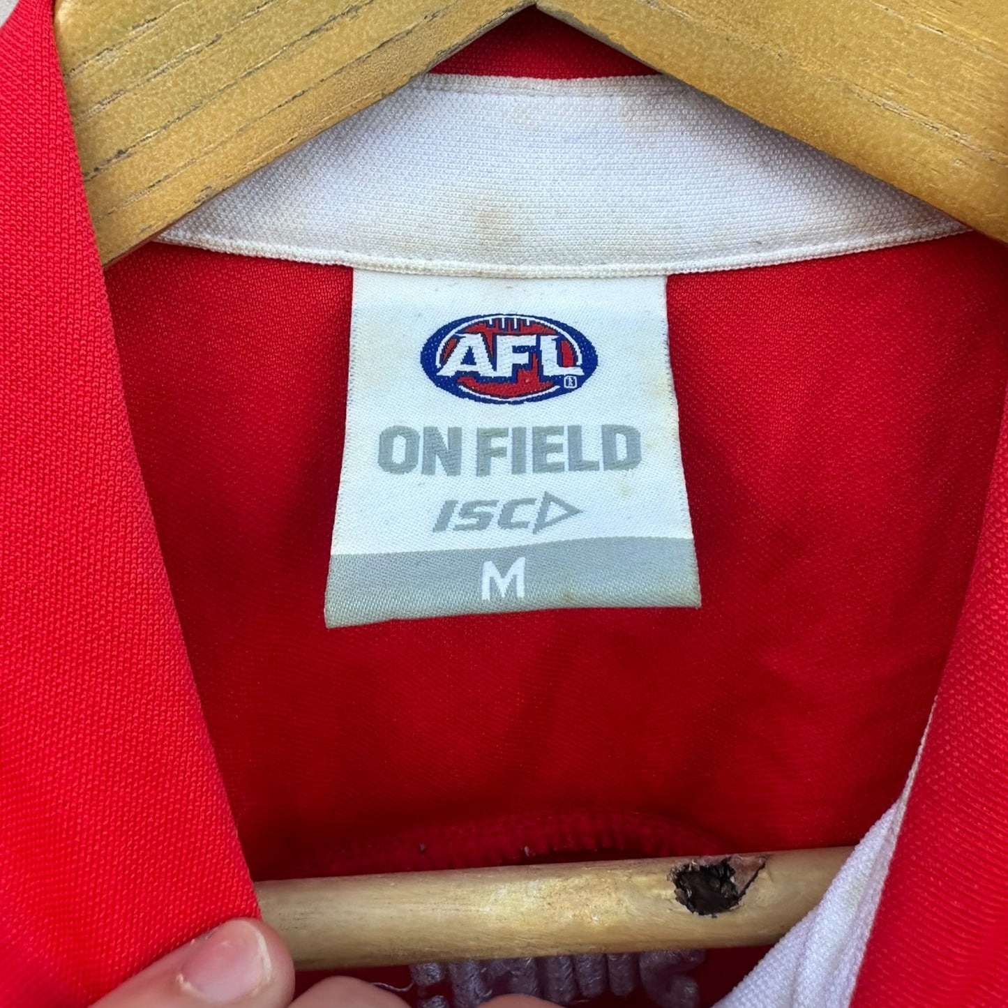 SYDNEY SWANS ISC ON FIELD MEDIA POLO SHIRT