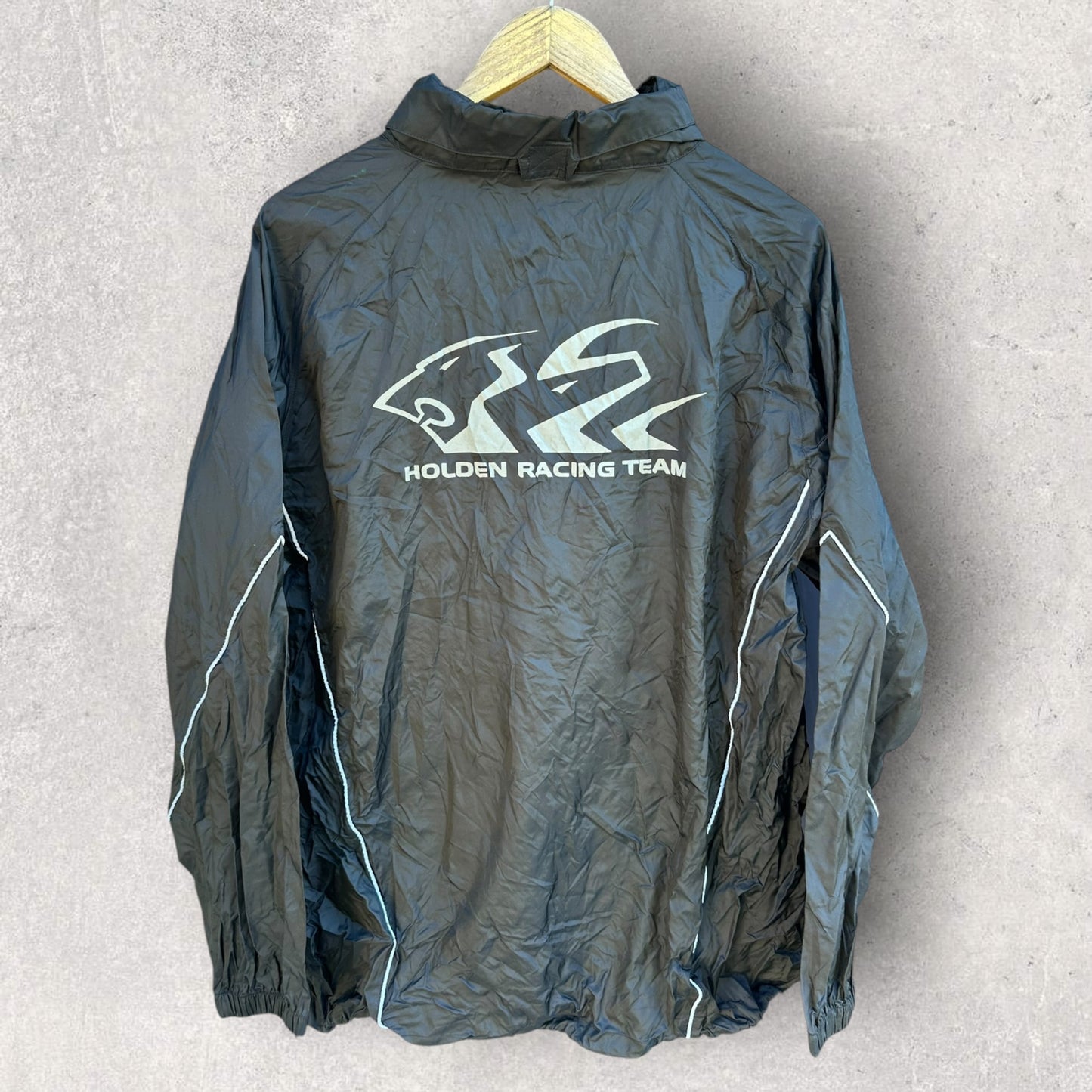Holden Racing Team Black Windbreaker Half Zip Jacket