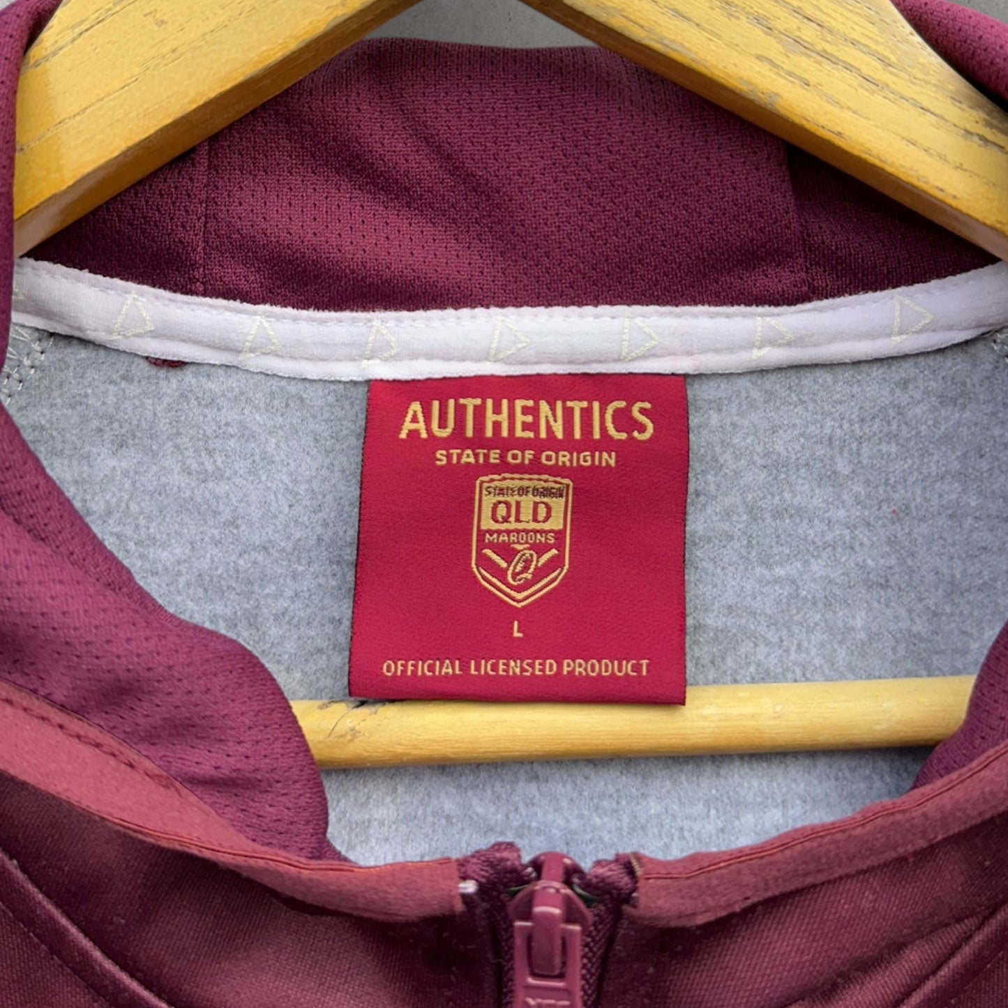 QUEENSLAND MAROONS ISC FULL ZIP HOODED JACKET