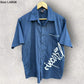 Ripcurl blue button up short sleeve shirt