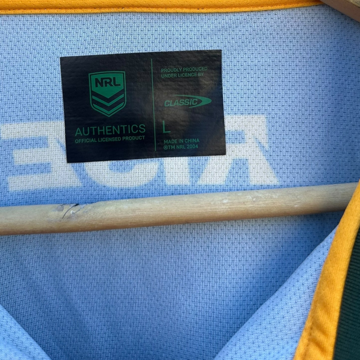 AUSTRALIAN JILLAROOS CLASSIC GREEN PLAYER ISSUED MEDIA POLO SHIRT