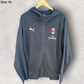 AC Milan Puma Full Zip Black Hooded Jacket