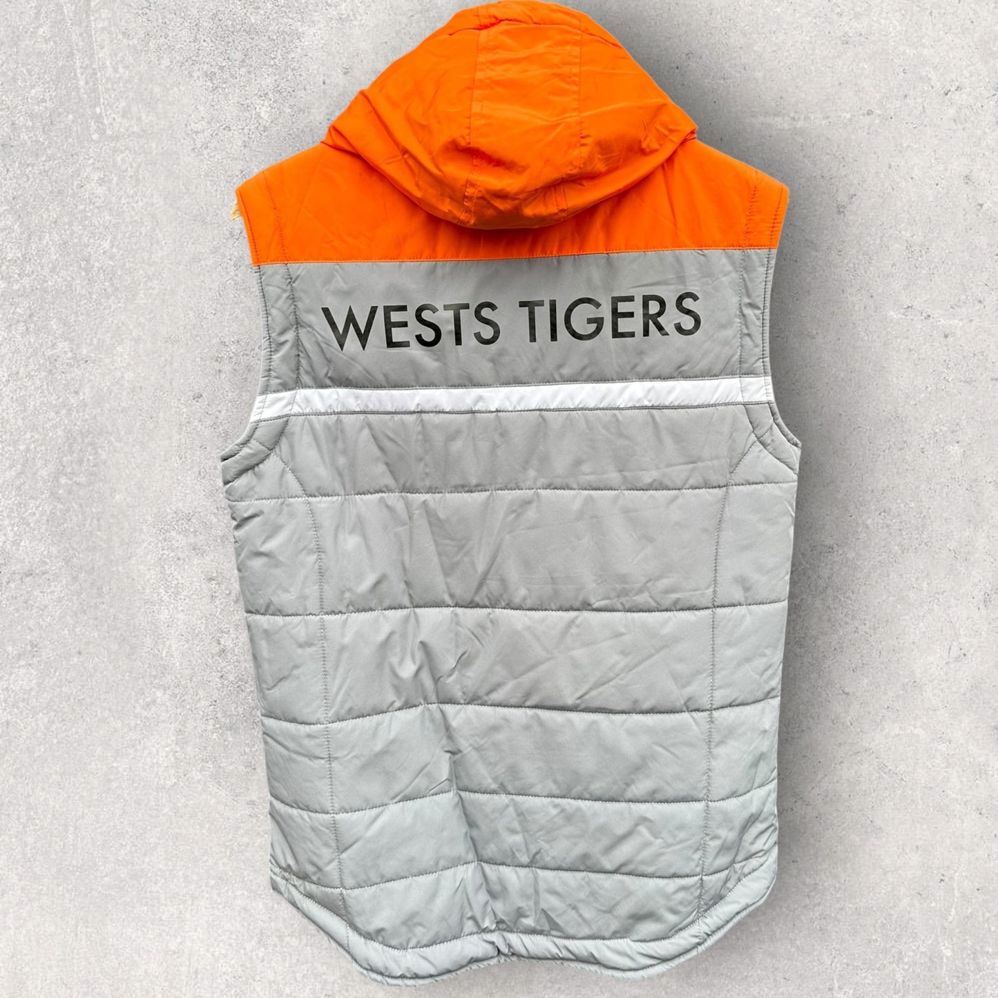 Wests Tigers ISC Grey Sleeveless Puffer Vest Nrl