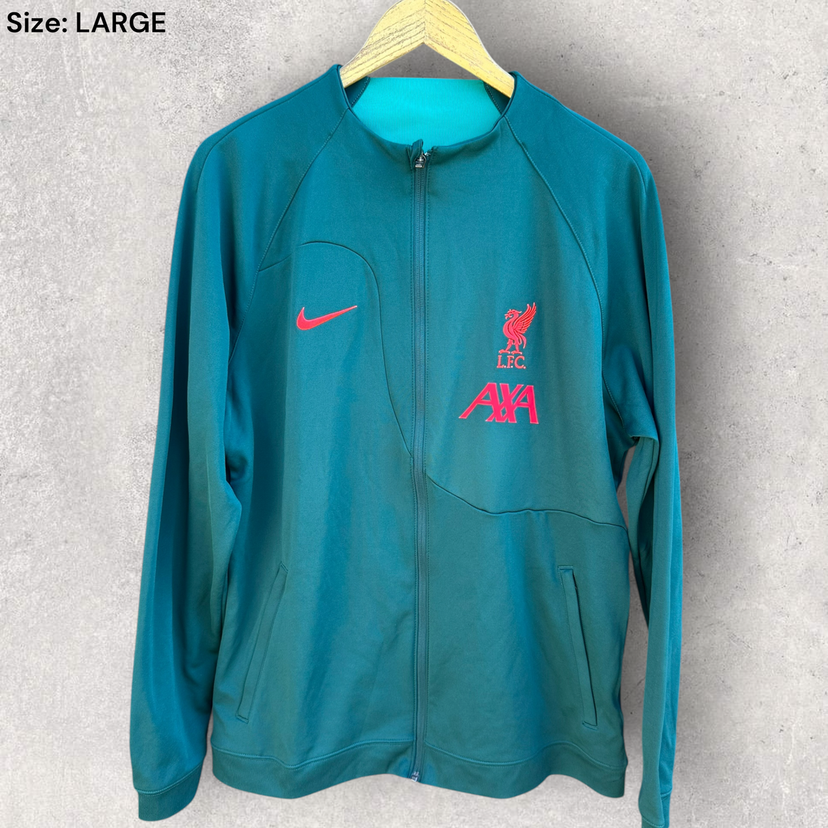 Liverpool FC Nike Academy Pro Green Full Zip Football Jacket