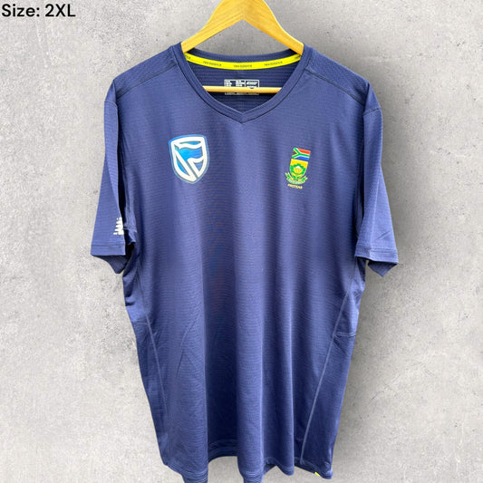 SOUTH AFRICA CRICKET NEW BALANCE BLUE TRAINING SHIRT