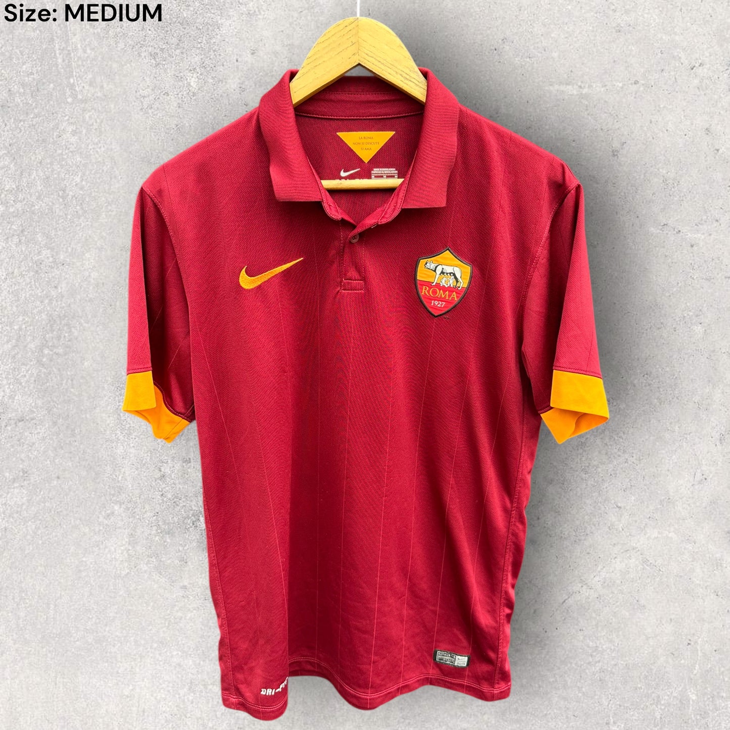 AS ROMA 2014-2015 NIKE FOOTBALL HOME JERSEY