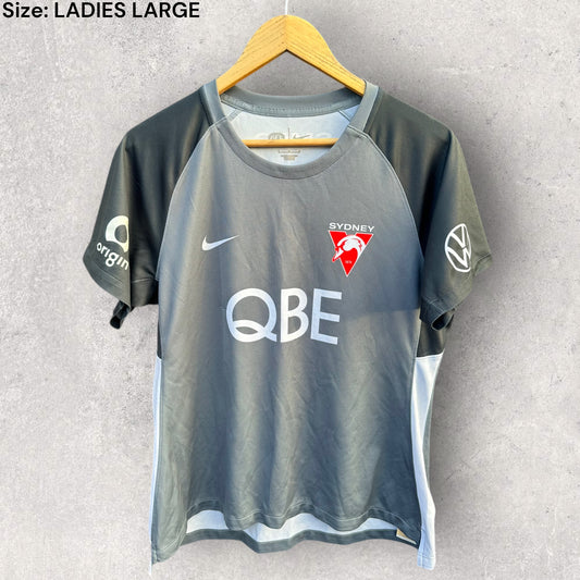 SYDNEY SWANS GREY NIKE LADIES TRAINING SHIRT