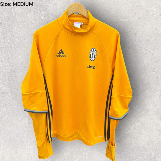 JUVENTUS ADIDAS 2016 YELLOW LONG SLEEVE TRAINING TOP