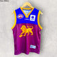 RICHARD HADLEY BRISBANE LIONS VINTAGE SIGNED JERSEY