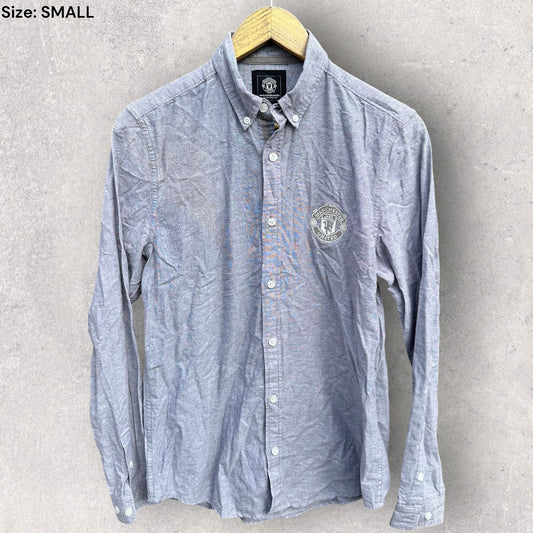 MANCHESTER UNITED LONG SLEEVE BUTTON UP SHIRT