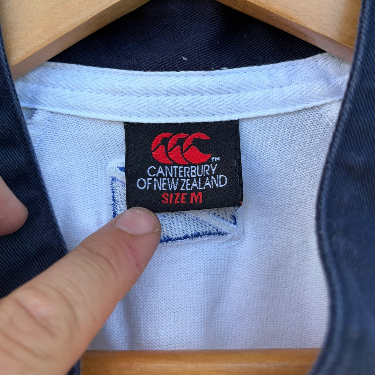 Scotland Rugby Union Canterbury White Vintage Long Sleeve Jersey