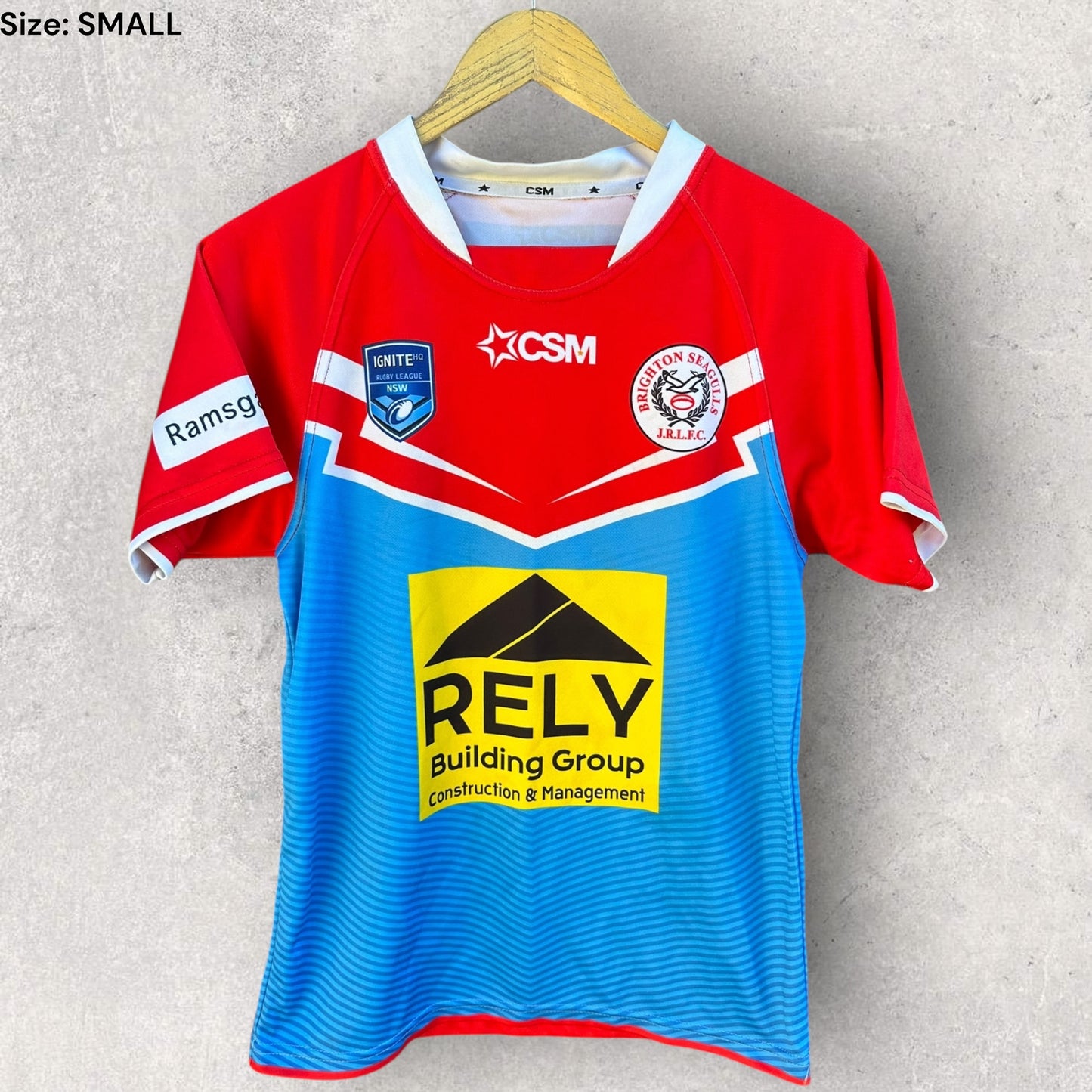 BRIGHTON SEAGULLS NSW RUGBY LEAGUE MATCH JERSEY