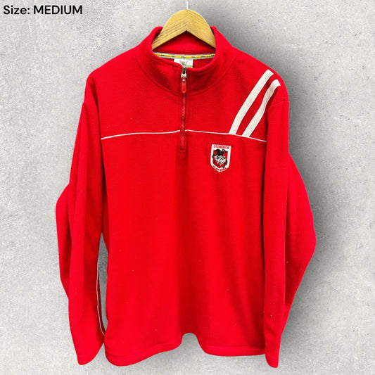 St George Illawarra Dragons Red Chest Zip Fleece Jacket