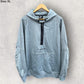 NIKE AIR HALF ZIP GREY HOODED JUMPER