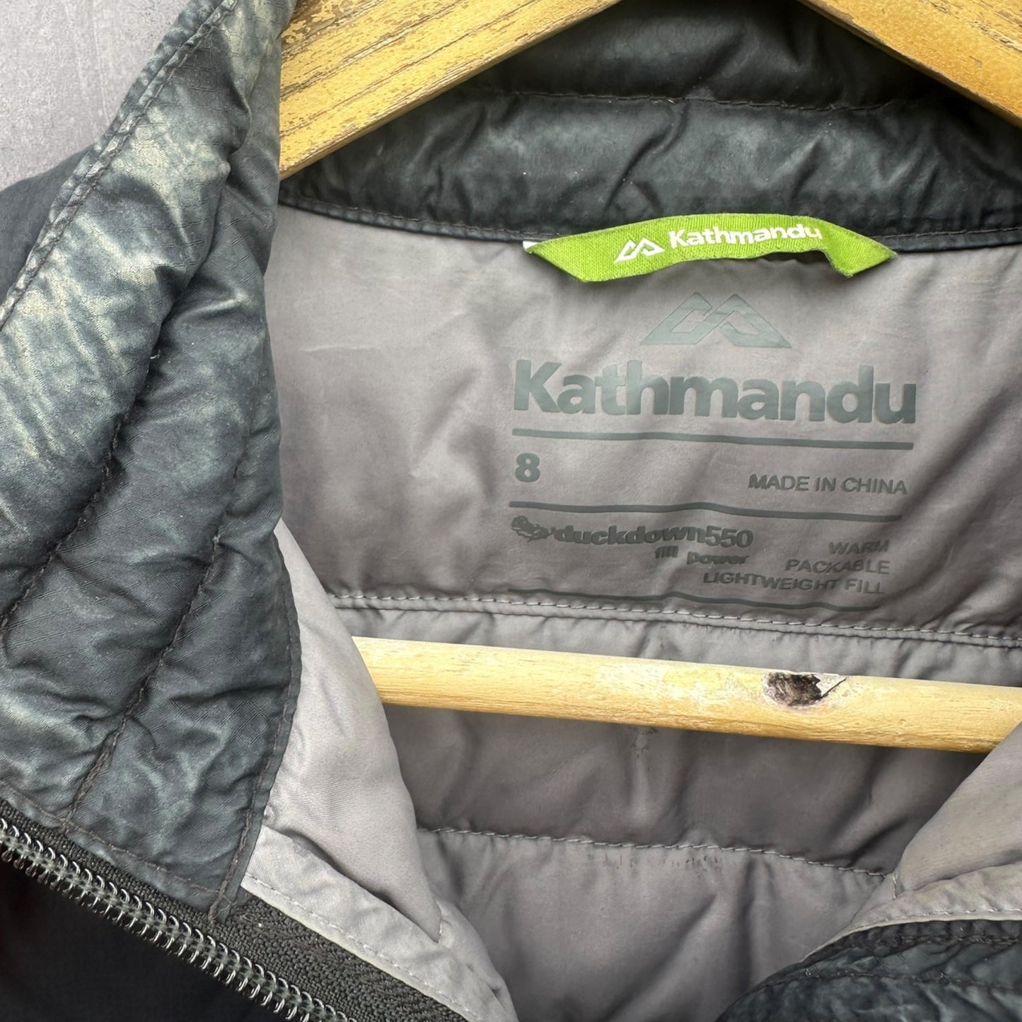Kathmandu Duckdown 550 Black Ladies Puffer Jacket