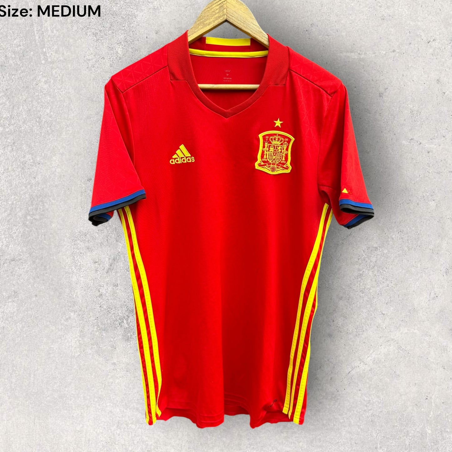 SPAIN 2015-2016 ADIDAS HOME FOOTBALL JERSEY