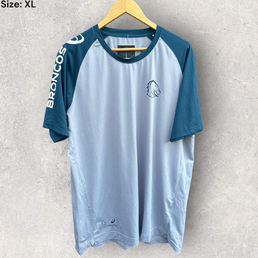 BRISBANE BRONCOS ASICS TRAINING SHIRT