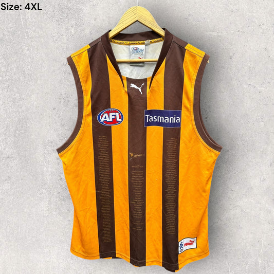 HAWTHORN HAWKS PUMA 2011 50TH ANNIVERSARY AFL GUERNSEY