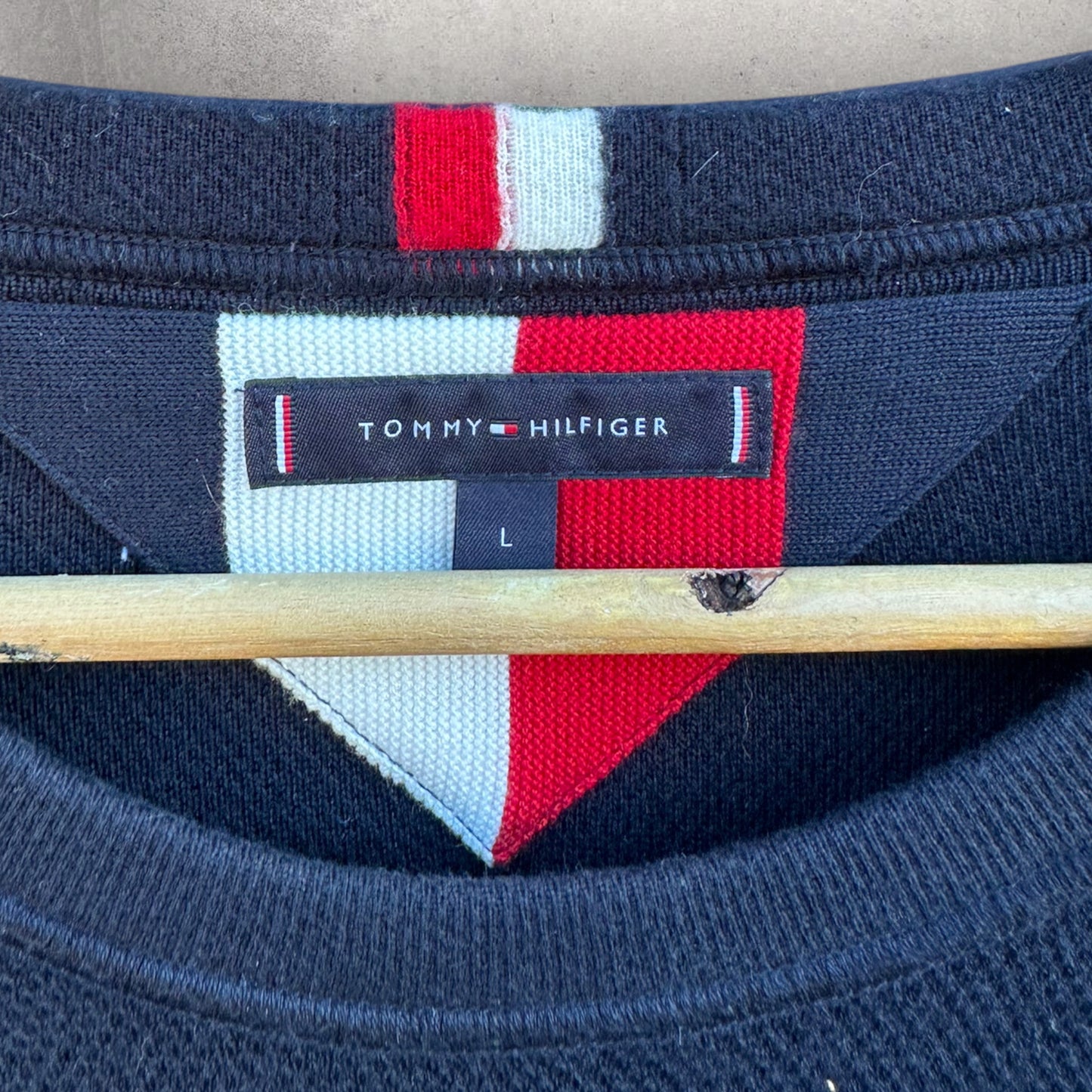 TOMMY HILFIGER BLUE PULLOVER JUMPER