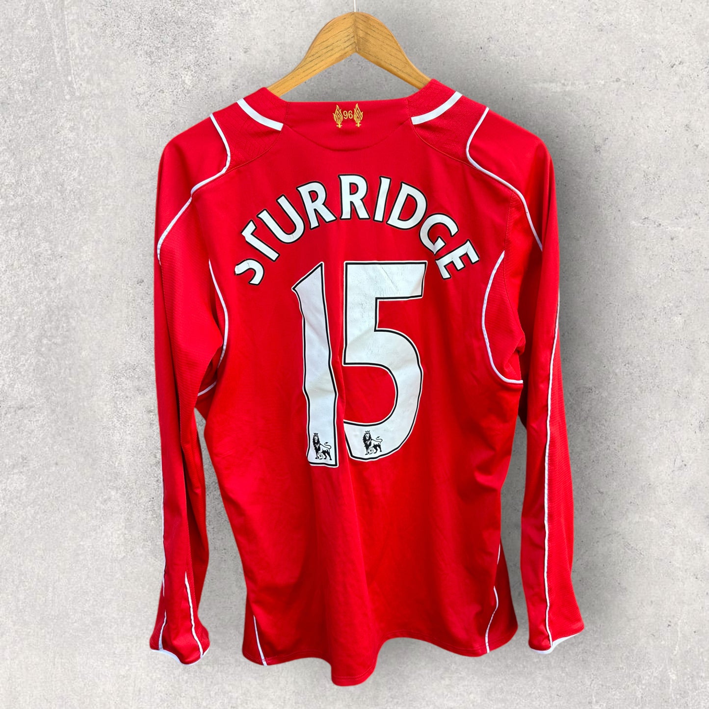 DANIEL STURRIDGE LIVERPOOL FC 2014-2015 HOME LONG SLEEVE JERSEY