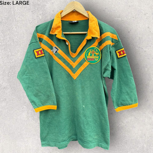 AUSTRALIAN KANGAROOS RUGBY LEAGUE 1990 JERSEY