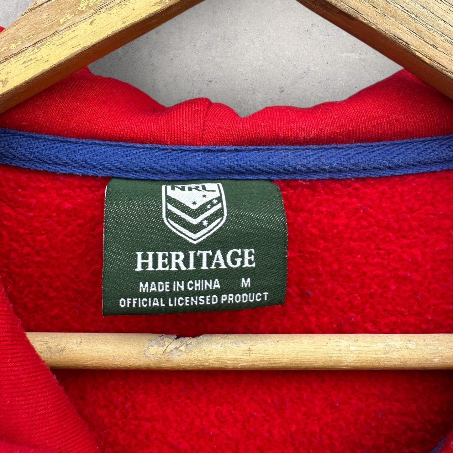 Newcastle Knights Full Zip Heritage Hooded NRL Rugby League Jacket