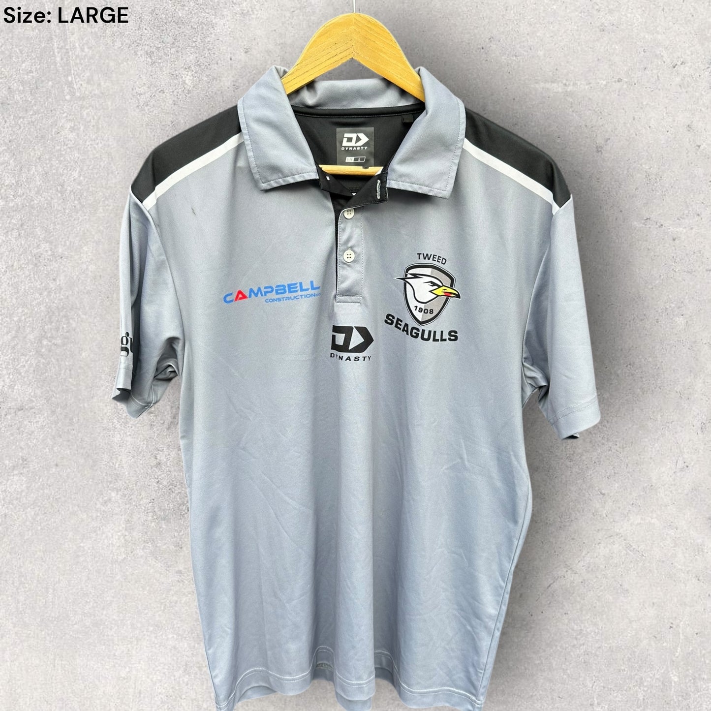 TWEED SEAGULLS PLAYER ISSUED MEDIA POLO