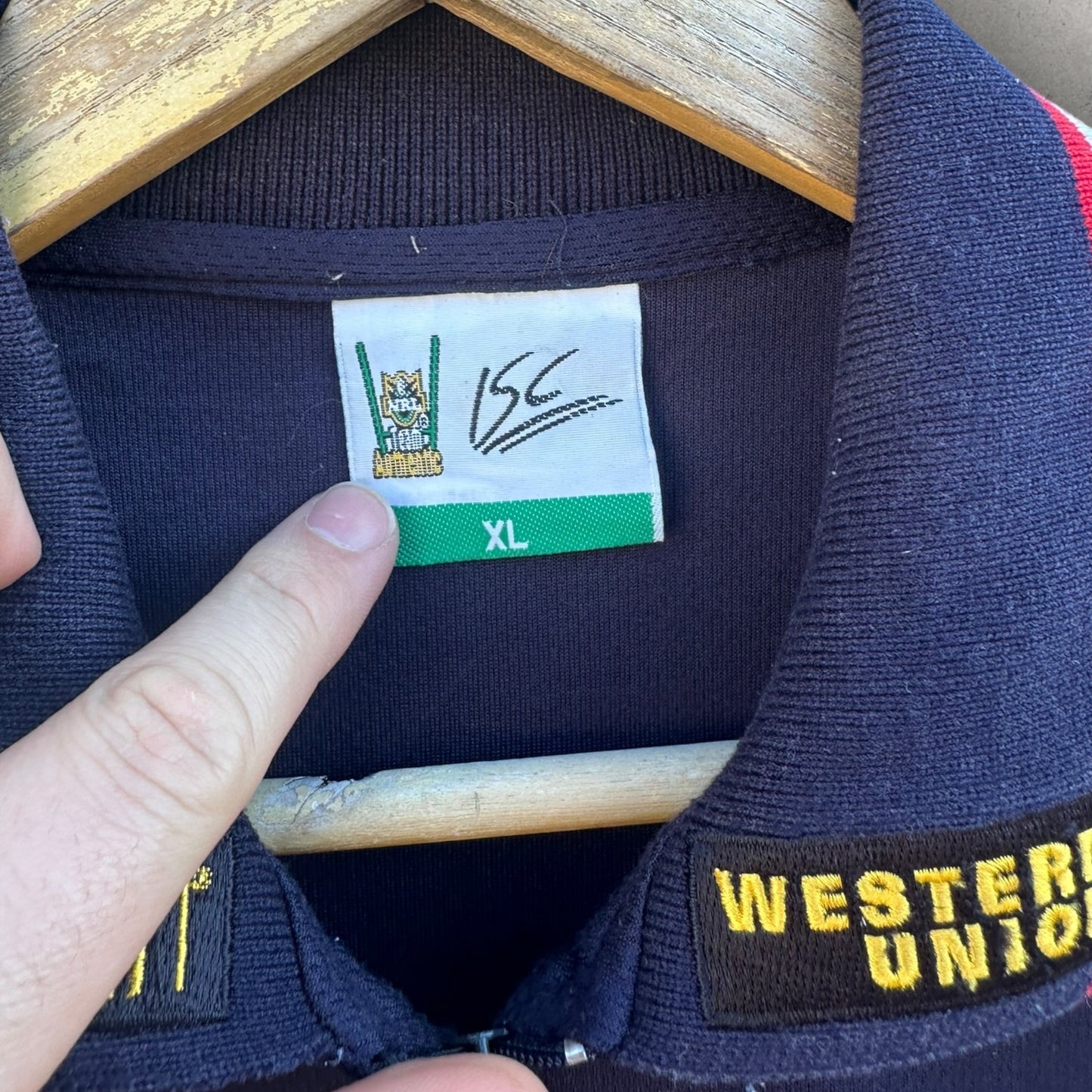 Sydney Roosters Western Union ISC Vintage Blue Media Polo