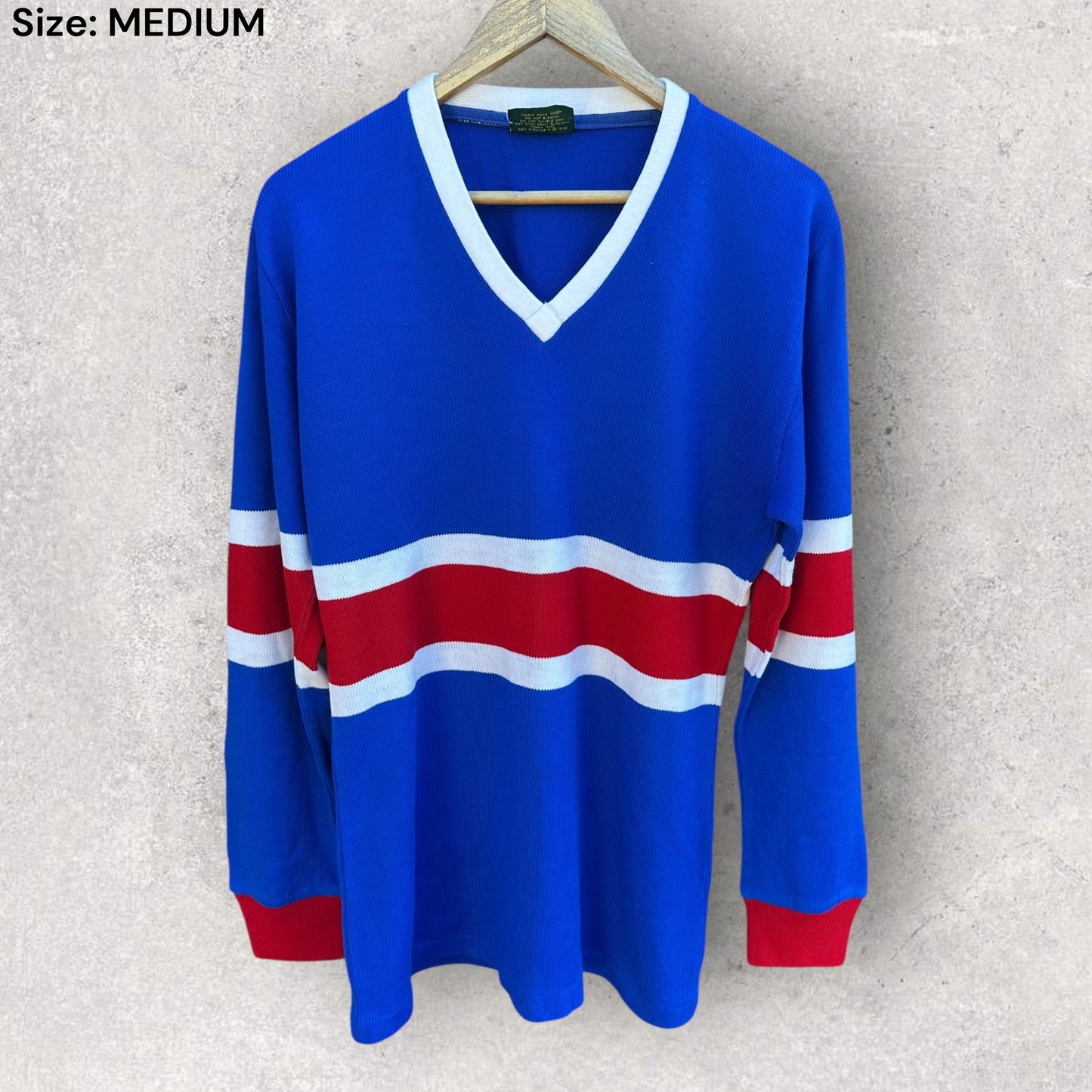 Western Bulldogs Long Sleeve Cotton Guernsey Vintage AFL