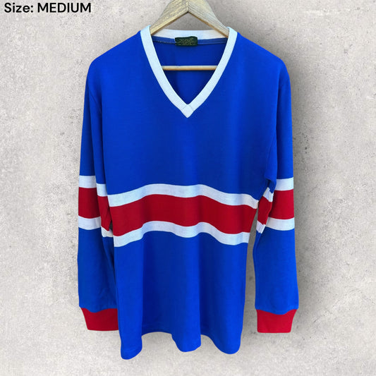 Western Bulldogs Long Sleeve Cotton Guernsey Vintage AFL