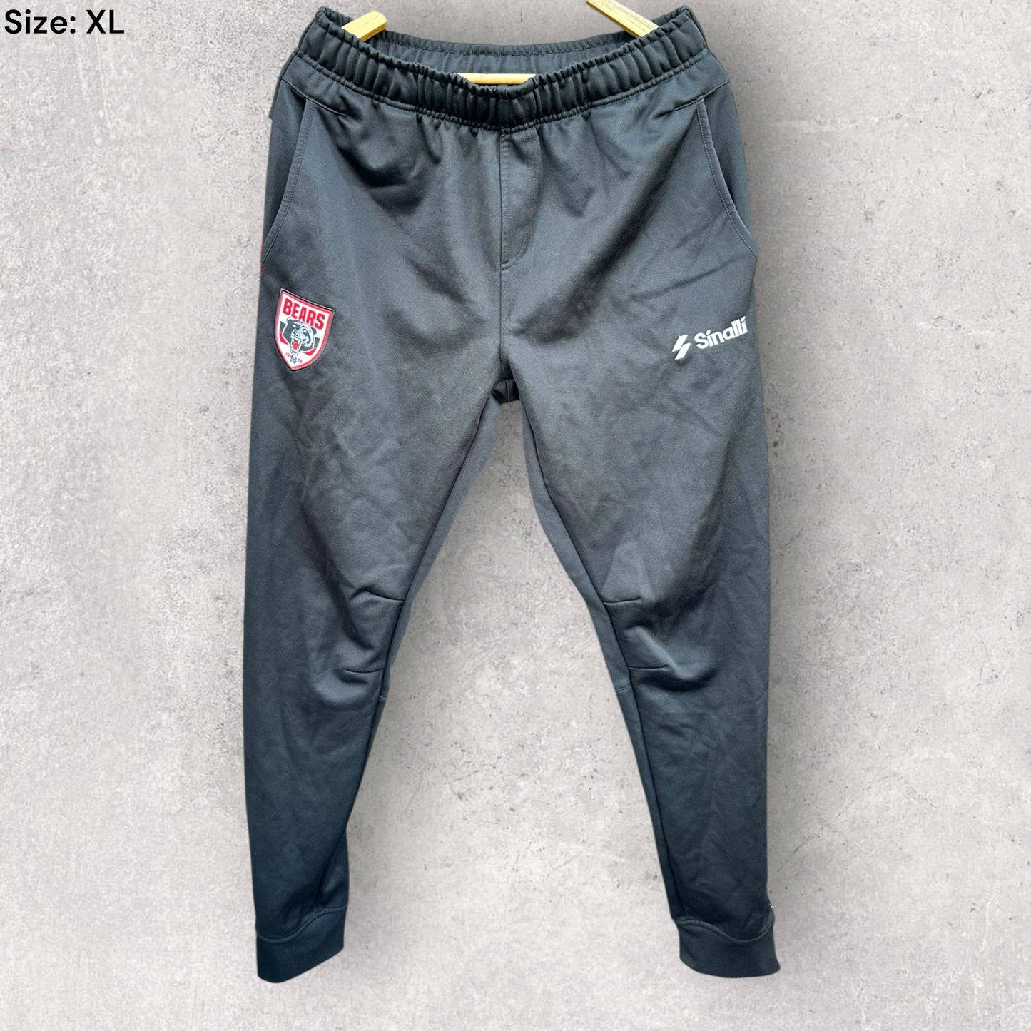 NORTH SYDNEY BEARS SINALLI PLAYER ISSUED TRACK PANTS ISSUE TO AITASI JAMES