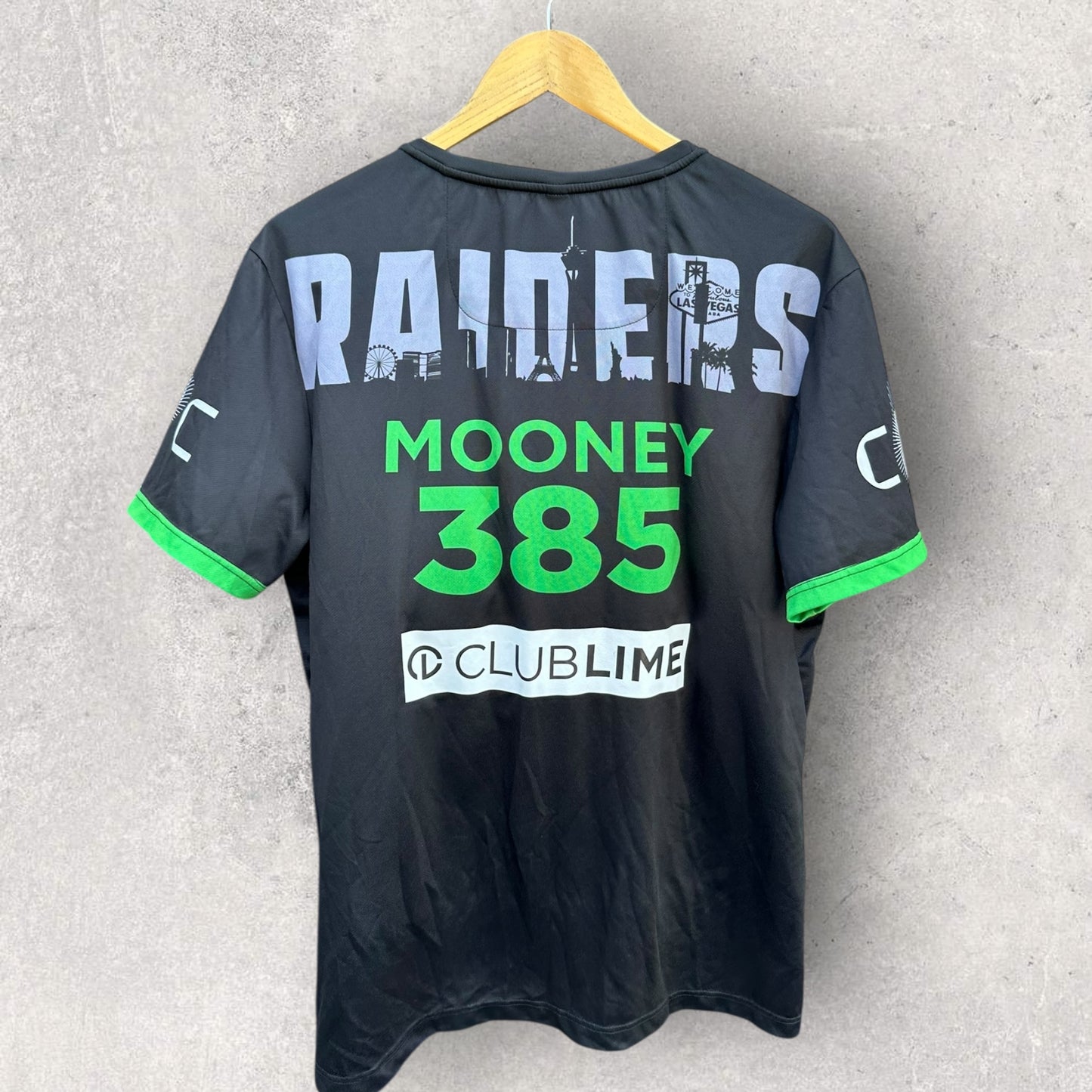 TREY MOONEY CANBERRA RAIDERS 2025 LAS VEGAS RUN OUT SHIRT
