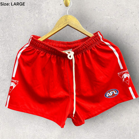 SYDNEY SWANS RED TRAINING SHORTS