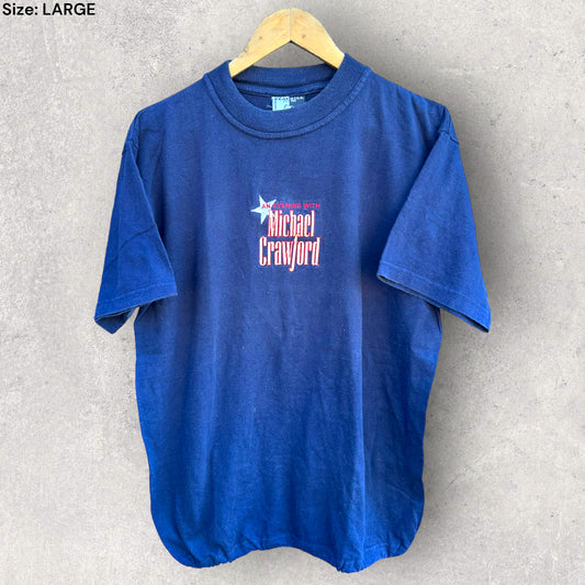 MICHAEL CRAWFORD VINTAGE BLUE T-SHIRT