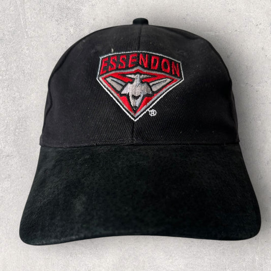ESSENDON BOMBERS ECLIPSE BLACK AFL VINTAGE HAT