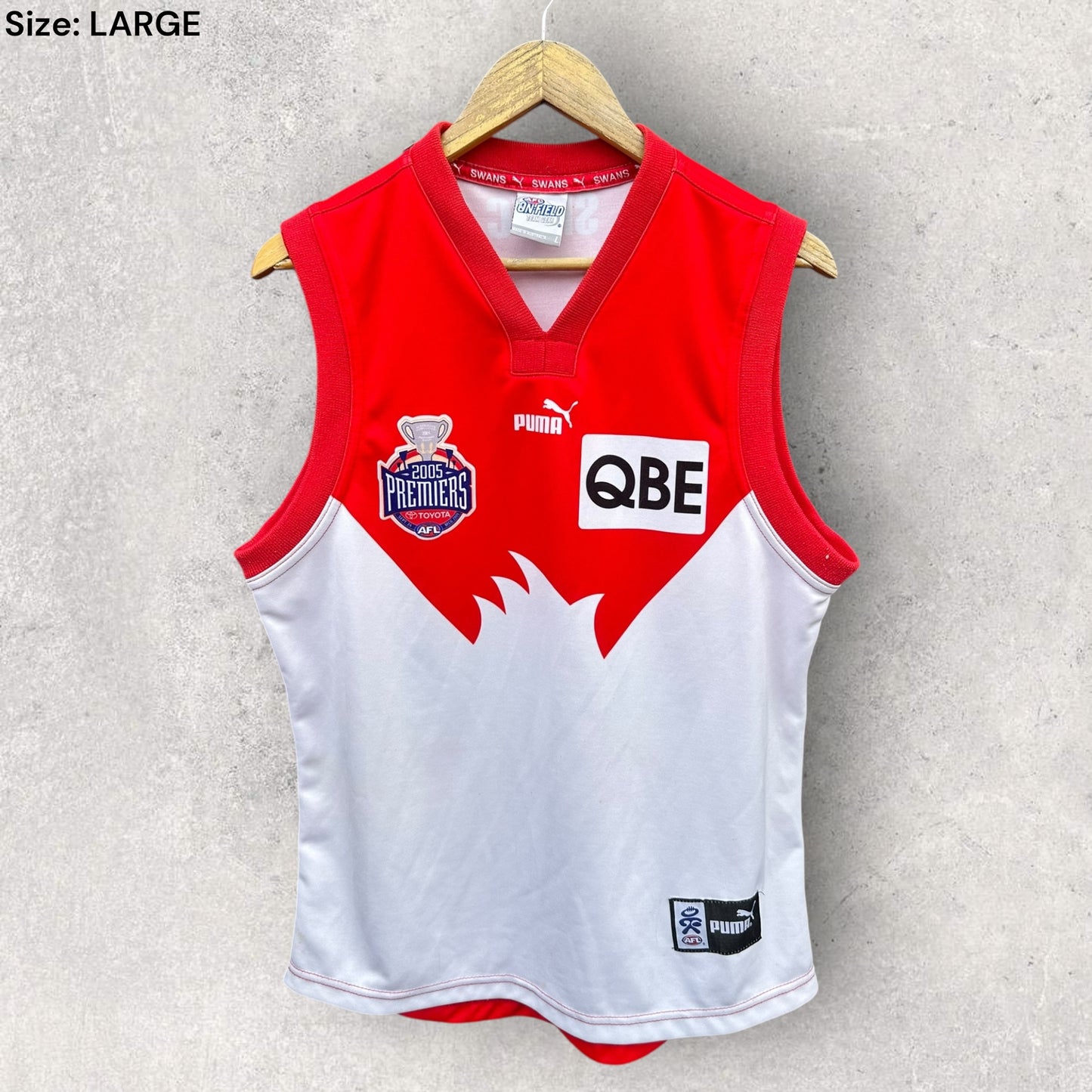 Sydney Swans Puma 2005 Premiers AFL Guernsey